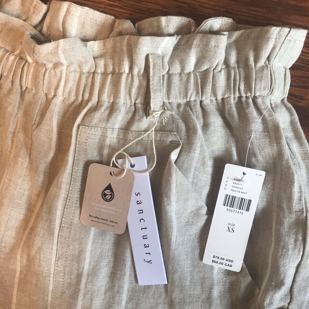 NWT Anthropologie Sanctuary Ava Linen Shorts - Picture 9 of 9